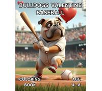 Bulldogs Valentines Baseball: Coloring Book