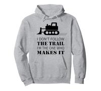 Bulldozer I DON'T FOLLOW THE TRAIL Felpa con Cappuccio