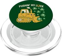 Bulldozer per bambini che spingono la mia fortuna St Patrick 67 numeri fortunati PopSockets PopGrip per MagSafe