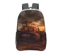 Bulldozer - Zaino trasparente da sera, resistente, in PVC, grande, per viaggi di lavoro