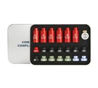 Bullet Comparator - Set di misuratori Headspace | Kit di confronto proiettili - 14 inserti & 6 prese per ricaricatore - Misurazione di precisione cuscinetti a cartuccia, lega di alluminio, rosso