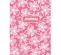 Bullet Dotted Journal: A 200-Page Dot Grid Notebook with Quotes & Prompts for Reflection, Healing, and Goal-Setting 8.5” x 11” | Glossy Hardcover | Pink Floral Design