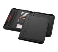 Bullet - Ebony - Cartella per appunti A4 con cerniera (PF1296)