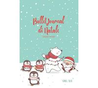 Bullet Journal di Natale | Formato A5 | Pagine puntinate di colore grigio chiaro | Taccuino personalizzabile con cover Natalizia: Quaderno puntinato per il Bullet Journaling, ideale per principianti