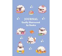 Bullet Journal: Easily Distracted by Books: 6x9 inches | 200 pages | Cute reading themed notebook for women, teens and girls
