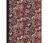Bullet Journal "Fall Garden": Dotted Notebook, 110 pages, Polka Dot, Botanical Floral Motifs, Diary for Mindfulness & Relaxation