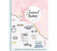 Bullet Journal per ragazze: Agenda precompilata senza tempo - dimensioni 21,59 cm x 27,94 cm - 150 pagine