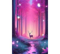 Bullet Journal Puntinato con COPERTINA RIGIDA, 150 pagine di alta qualità a 80gr e comoda misura 15x23 cm - Cervo Fantasy Always Foresta: Ideale come ... disegni, notebook o come regalo creativo