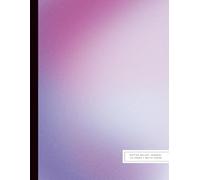 Bullet Journal with Lavender Heat Map Design: 8.5"x11", 110 Pages with 5mm Grey Dots for Creating Your Custom Note Taking System