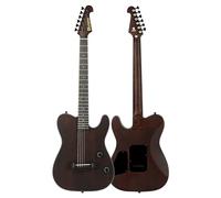 Bullfighter - Chitarra acustica silenziosa in nylon a 6 corde, elettronica, da viaggio, classica, portatile, incorporata, custodia in acciaio, tracolla, corde (corda in acciaio K6)