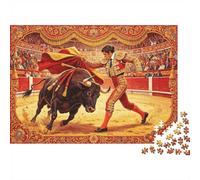 Bullfighting Arena Jigsaw Puzzles 1000Pezzi Materialee Riciclabile Spanish Style Puzzle for Boy & Girl Divertente Present & Attività per la Casa Ideal for Child‘s Birthday Regalo 70x50cm/1000pcs