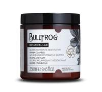 Bullfrog - Burro Nutriente Restitutivo - Balsamo per Capelli e Barba, Nutriente e Ammorbidisce, Formula con Pistacchio e Mandorla, 97,2% Ingredienti Naturali, 250 ml