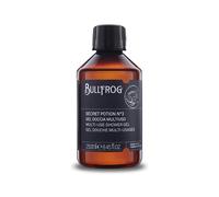Bullfrog - Gel Doccia Multiuso Secret Potion N.3, 250ml | Detergente per Corpo, Viso e Capelli, 88% Naturale, Fragranza Marina, Legnosa e Ambrata, Made in Italy, 250 ml