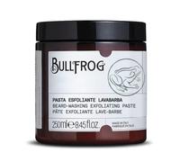 Bullfrog - Pasta Esfoliante Lavabarba: Detergente Esfoliante con Granelli di Zucchero, Anti-Odore, Fragranza Lavanda e Vetiver, Azione Delicata e Naturale, Made in Italy, 250 ml.