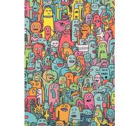 Bullglesup Puzzle per adulti, 1000 pezzi, mostri con poster, si adattano perfettamente tra loro lettere sul retro, senza polvere, regalo per anziani (70 x 50 cm)