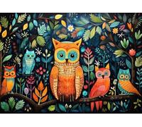 Bullglesup Puzzle per Adulti 1000 Pezzi, Owl, si Incastra Perfettamente Lettere sul Retro Senza Polvere, Giocattolo Regalo per Uomini Donne e Anziani (70 x 50 cm), poster 1:1