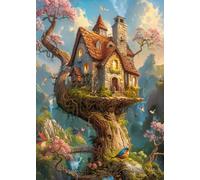 Bullglesup Puzzle per adulti, 1000 pezzi, puzzle da favola con lettera poster sul retro, pezzi unici che si adattano bene senza polvere (69,8 x 49,8 cm)