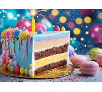 Bullglesup Puzzle per adulti, 1000 pezzi, puzzle per torta con poster lettera sul retro, pezzi unici che si adattano bene senza polvere (69,8 x 49,8 cm)