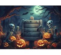 Bullglesup Puzzle per adulti, 1000 pezzi, puzzle zombi con poster lettera sul retro, pezzi unici si adattano bene senza polvere (69,8 x 49,8 cm)