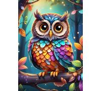 Bullglesup Puzzle per adulti, 1000 pezzi, simpatico gufo puzzle con poster lettera sul retro, pezzi unici si adattano bene senza polvere (69,8 x 49,8 cm)