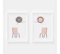 Bullidea Psicologo Poster Consulente di terapia Office Wall Art Stampe digitali Tela Pittura Psicoterapeuta Arredamento per ufficio No Frame 50x70cmX2