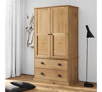 Bulliing Armadio Vigo 90x55x176 cm in Legno Massello di Pino,Armadio cassetti,Adatto a Camera da Letto, Lavanderia, ripostiglio, Garage