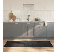 Bulliing Tappeto Rettangolare Grigio 70x200 cm in bambù,Tappeto Bamboo Legno Stuoia Antiscivolo Passatoia Pedana bambù Cucina Bagno