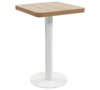 Bulliing Tavolo da Bistrot Marrone Chiaro 50x50 cm in MDF,Tavolino da Bar,Tavolo Alto per Colazione,Montaggio Facile,per Cucina Soggiorno,Stile Industriale