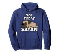 Bullmastiff Cane Pigro Not Today Satan Felpa con Cappuccio