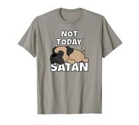 Bullmastiff Cane Pigro Not Today Satan Maglietta