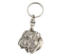 Bullmastiff II - Ciondolo a forma di cane argentato, decorazione per borsetta, c