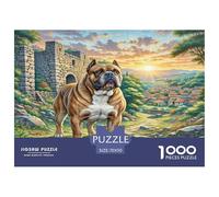 Bullmastiff Jigsaw Puzzle,1000 Pezzi Classici, Per Adulti E Bambini Da 14 Anni E Più Giochi Del Cervello Sfida Impossibile - Regalo Per Amore E Amico 70x50cm/1000pcs