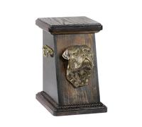 Bullmastiff urna di legno con cane Art-Dog