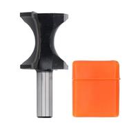 Bullnose Router Bit 1 / 2in Shank | 1 3 / 8in Bead Tungsten Steel | Half Round Cutter for Woodworking / Cabinets | Fits Trimming & Routing Machines