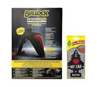 Bullock Defender Pro Blocca Volante Antifurto Universale per Auto, Scudo di Sicurezza in lega Rinforzata, Ideale per City Car, Facile Installazione (Black + Black Pine)