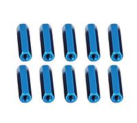 Bullone 10 pezzi M3×30mm Colonna in lega di alluminio esagonale rossa, colonna di collegamento, colonna isolante, anodizzazione, accessori for rack modello(Blue,M3x60mm-10pcs)