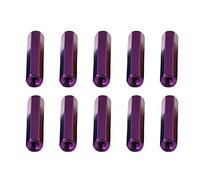 Bullone 10 pezzi M3×30mm Colonna in lega di alluminio esagonale rossa, colonna di collegamento, colonna isolante, anodizzazione, accessori for rack modello(Purple,M3x37mm-10pcs)