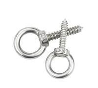 Bullone a gancio ad occhiello, Vite ad anello 304 con gancio autoperforante tipo occhiello di pecora(M5x100(4pcs))