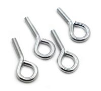 Bullone a occhiello con spalla di sollevamento, Occhiello di sollevamento in acciaio al carbonio zincato con vite a occhiello M3 M4 M5 M6 M8 M10 Confezione da 33 misure diverse(M6 5pcs,15mm)