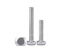 Bullone a T da 1-5 pezzi M5 M6 M8 M10 M12 in acciaio inossidabile con testa quadrata a martello a, tipo, vite a piastra di pressione per Profilo Di Estrusione(25mm,M10 (1pcs))