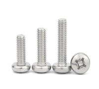 Bullone a testa cilindrica con croce in acciaio inossidabile M1.6 M2 M2.5 M3 M3.5 M4 M5 M6 M8(3mm,50pcs M2.5)