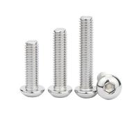 Bullone a testa cilindrica con esagono incassato in acciaio inossidabile M4 M5 M6 M8 304, vite a brugola, ISO7380, 5/10 pezzi(18mm,M8 5pcs)