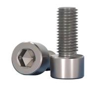 Bullone A Testa Esagonale da 10 Pezzi Ta2 Vite A Brugola con Tappo A Testa Esagonale in Titanio M2-m8, 10pcs, M6x35mm