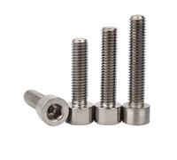Bullone a testa esagonale in titanio puro Gr2 DIN912 M1.6 M2 M2.5 M3 M4 M5 M6 M8 M10 M12 TA2 Lunghezza vite=5-70mm 1/3pz(15mm,1pc M10)