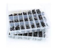 Bullone a testa svasata piatta con esagono incassato 2520 M2 M2.5 M3 M4 M5 M6 in acciaio al carbonio, kit dado e rondella, vite esagonale for macchina(Bolt and Nut CT5)