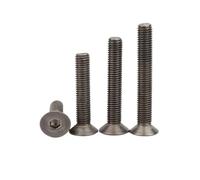 Bullone a testa svasata piatta con esagono incassato GB70.3 M2 2,5 3 4 5 6 M8 in titanio puro, vite a brugola, 3-60 mm, DIN7991(6mm,5pcs M5)