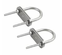 Bullone a U rotondo in metallo, Confezione da 2 M4-M12 for installazioni edili, parti meccaniche, collegamento di veicoli e navi(M4*62)