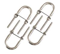 Bullone a U rotondo in metallo, Confezione da 2 M5-M12 for tubi di rimorchi for barche for la produzione industriale for accessori di fissaggio(M10*130)