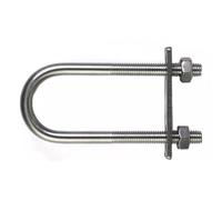 Bullone a U rotondo in metallo, Confezione da 2 M8 for auto, rimorchi for barche a vela, tubi for il fissaggio di installazioni edili, parti meccaniche(8 * 27 * 110)