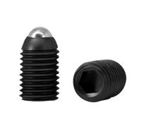 Bullone a vite con punto grub stantuffo a sfera a molla esagono incassato in acciaio inossidabile 304 di grado nero 12.9(Black,M10x16)